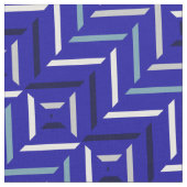 Royal Blue Gray Blue Silver Navy & White Gemustert Stoff (Nahaufnahme)