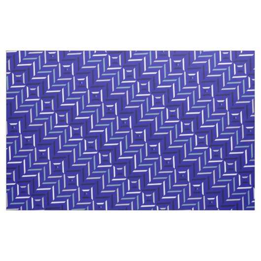 Royal Blue Gray Blue Silver Navy & White Gemustert Stoff (Fat Quarter (45,7 x 55,9 cm))