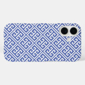 Royal Blue Griechisches Schlüsselmuster Case-Mate iPhone Hülle (Rückseite (Horizontal))