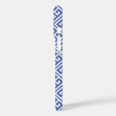 Royal Blue Griechisches Schlüsselmuster Case-Mate iPhone Hülle (Rückseite / Links)