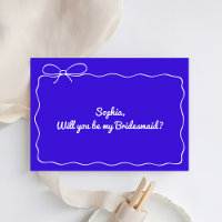 Royal Blue Hand gezogen werden Sie meine Bridesmai
