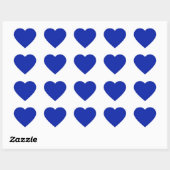 Royal Blue Heart Sticker (Blatt)