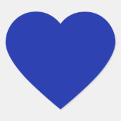 Royal Blue Heart Sticker (Vorderseite)