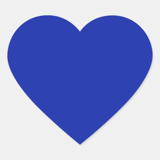 Royal Blue Heart Sticker (Vorderseite)