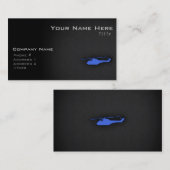 Royal Blue Helicopter Visitenkarte (Vorne/Hinten)