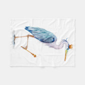 Royal Blue Heron Fleecedecke (Vorderseite (Horizontal))
