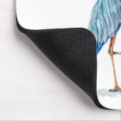 Royal Blue Heron Mousepad (Ecke)