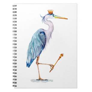 Royal Blue Heron Notizblock