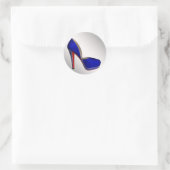 Royal Blue High Heel Shoel Sticker (Tasche)