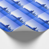 Royal Blue Highlights Geschenkpapier (Ecke)