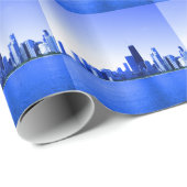 Royal Blue Highlights Geschenkpapier (Rolleneckpunkt)