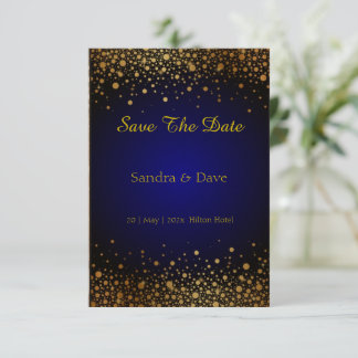 Royal Blue Hochzeit Speichern Sie das Foto für die Save The Date