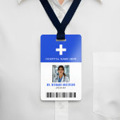 Royal Blue Hospital Employee Bar Code ID Ausweis