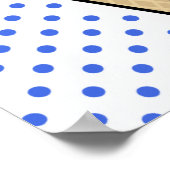 Royal Blue Ice Creme Cone Poster (Ecke)