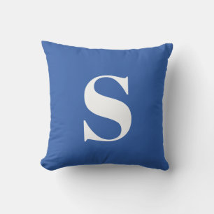 Royal Blue Initial Mit Monogramm Outdoor Pillow Kissen