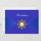 Royal Blue Jeden Anlaß Party Einladung (Vorderseite)