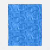 Royal Blue Kariert Pattern Fleecedecke (Vorderseite)