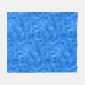 Royal Blue Kariert Pattern Fleecedecke (Vorderseite (Horizontal))