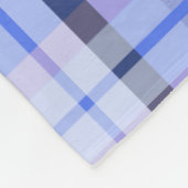Royal Blue Kariert Seamless Muster Fleecedecke (Ecke)