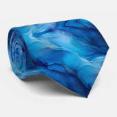 Royal Blue Krawatte Bold Vivid Modern (Gerollt)