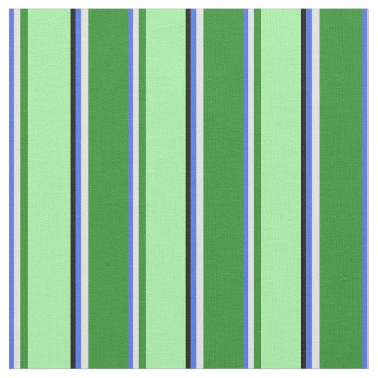 Royal Blue, Lavender, Forest Green, Green & Black Stoff (Nahaufnahme)