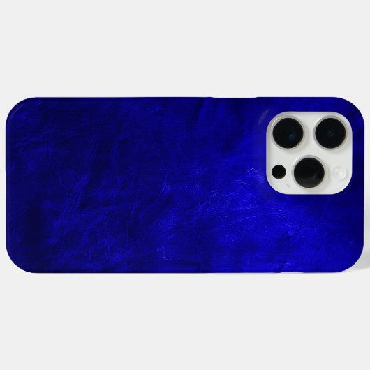 Royal Blue Leather Case-Mate iPhone Hülle (Rückseite (Horizontal))