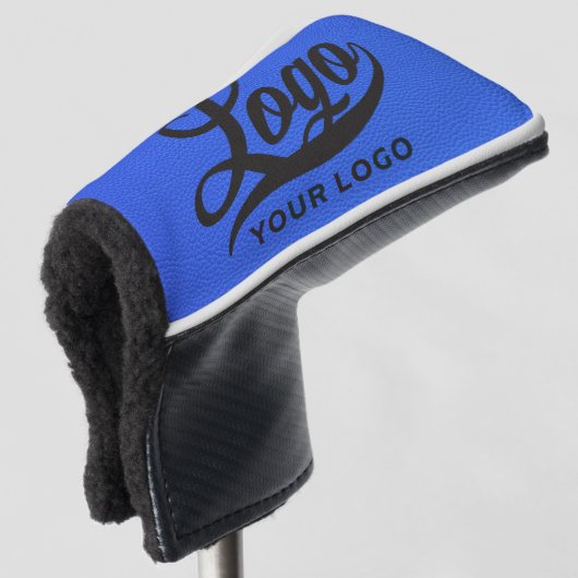 Royal Blue Leather Company Logo Business Club Golf Headcover (3/4 Vorderseite)