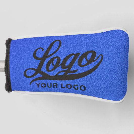 Royal Blue Leather Company Logo Business Club Golf Headcover (Vorderseite)