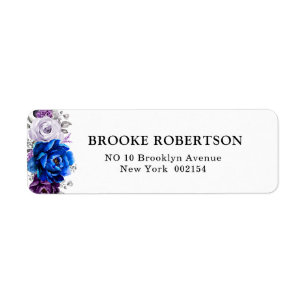 Royal Blue Lila Navy Lilac Blooms Wedding