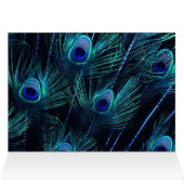 Royal Blue Lila Peacock Feathers Wedding (Innenansicht Horizontal (Oben))
