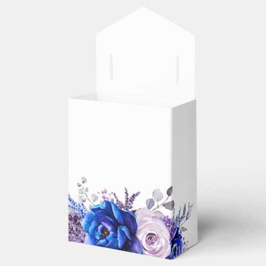 Royal Blue Lilac Lila Brautparty Vielen Dank Geschenkschachtel (Geöffnet)