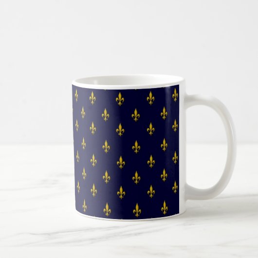 Royal Blue Lilie Pattern Kaffeetasse (Rechts)