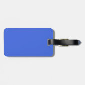 Royal Blue Luggage Tag Gepäckanhänger (Rückseite horizontal)