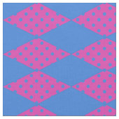 Royal Blue, Magenta Diamond Imitate Patchwork Patt Stoff (Nahaufnahme)