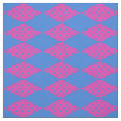 Royal Blue, Magenta Diamond Imitate Patchwork Patt Stoff (Muster)