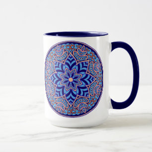 Royal Blue Mandala Tasse