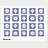 Royal Blue marokkanische Muster Stickers (Blatt)
