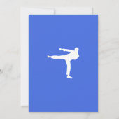 Royal Blue Martial Arts Einladung (Rückseite)