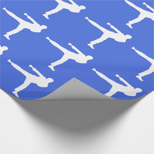 Royal Blue Martial Arts Geschenkpapier (Ecke)