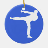 Royal Blue Martial Arts Keramikornament (Vorne)
