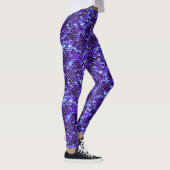 Royal Blue Mermaid Scale Fish Leggings Yoga Pants (Rechts)