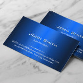 Royal Blue Metal Auto Mechanic Business Card Visitenkarte
