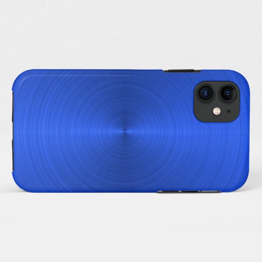Royal Blue Metallic Case-Mate iPhone Hülle (Rückseite (Horizontal))