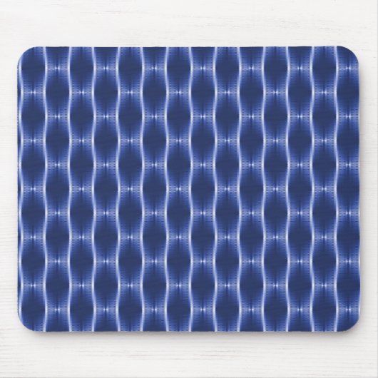 Royal Blue Metallic Ribbons Mousepad (Vorne)