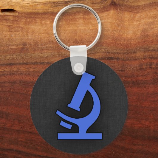 Royal Blue Microscope Schlüsselanhänger (Vorderseite)