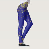 Royal Blue mit Gold Accent Leggings (Rechts)