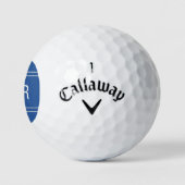 Royal Blue Mit Monogramm Initial Personalisiert Go Golfball (Logo)