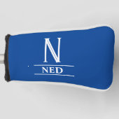 Royal Blue Mit Monogramm Putter Head Cover Golf Headcover (Vorderseite)