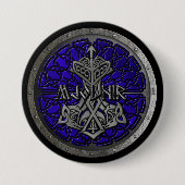 Royal Blue Mjolnir Shield Button (Vorderseite)