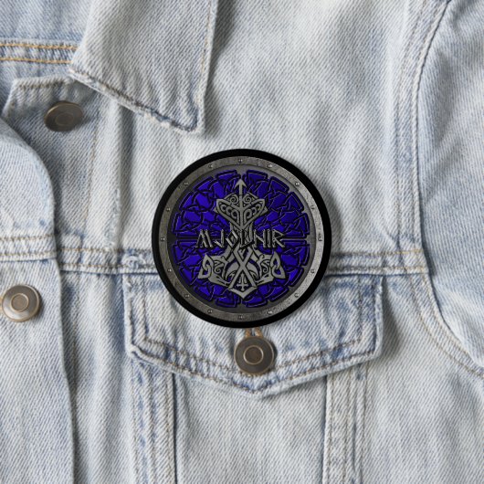 Royal Blue Mjolnir Shield Button (Beispiel)